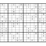 Tirpidz's Sudoku: #454 Classic Sudoku 16 X 16 | Printable Sudoku 16X16 Numbers Only