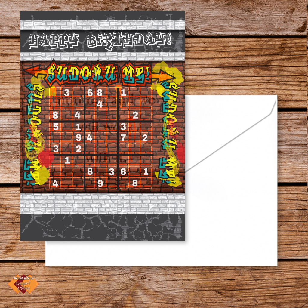 Verjaardag Wensen In Wiskunde Stijl Sudoku / Happy Birthday | Etsy | Printable Sudoku For Ks2