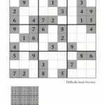 Very Easy Sudoku Puzzle To Print 3 | Printable Sudoku Instructions