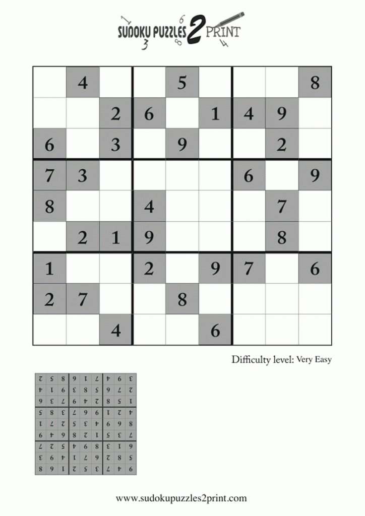 Very Easy Sudoku Puzzle To Print 7 | Free Printable Sudoku Games With Answers