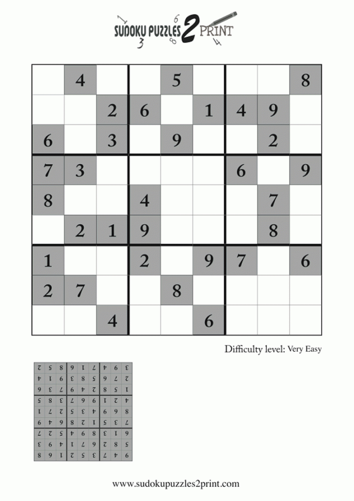 Very Easy Sudoku Puzzle To Print 7 | Free Printable Sudoku Instructions