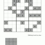 Very Hard Sudoku Puzzle To Print 1 | Printable Sudoku Very Hard