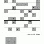 Very Hard Sudoku Puzzle To Print 3 | Printable Sudoku Very Hard