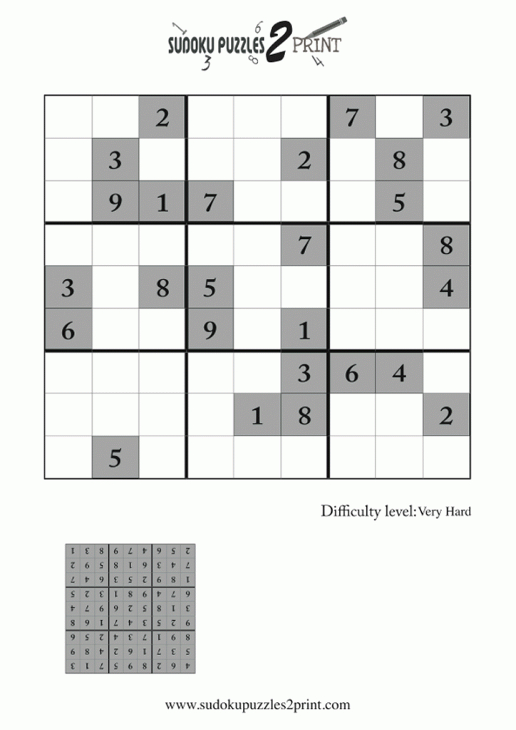 Very Hard Sudoku Puzzle To Print 5 | Printable Sudoku Hard Pdf