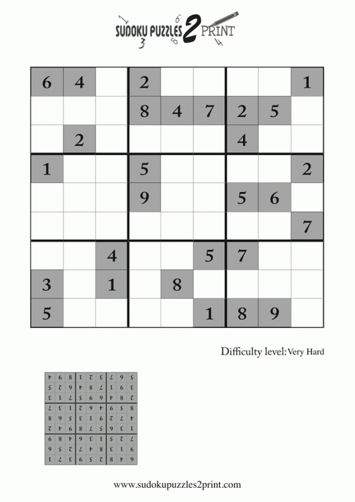 Very Hard Sudoku Puzzle To Print 6 | Sudoku Printable Hard Very Hard