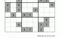 Printable Sudoku Very Hard